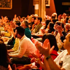 A full house in London, with the audience giving a standing ovation. The energy and appreciation from the crowd is what makes every show special.