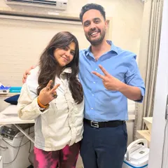 With the one and only Ekta Kapoor, a true boss lady and a force in the industry. I am grateful for the opportunity to help my clients with their hair health goals, providing them with effective, science-backed solutions in a private and professional setting.