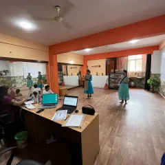 Our studio is designed to facilitate learning, with ample space for movement and mirrors for students to observe their form.