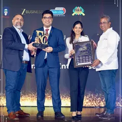 On stage receiving the Certificate of Excellence for "Most Innovative Menu" at the 9th Food Connoisseurs India Awards 2025. This award celebrates the creativity we pour into every menu.