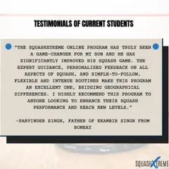 This testimonial from the father of Ekambir Singh, an online student from Bombay, describes our program as a game changer. We focus on providing expert guidance and personalized feedback to bridge geographical distances.