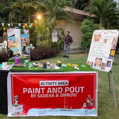 This was our very first setup. It's amazing to see how far our little baby, Paint N Pout, has come.