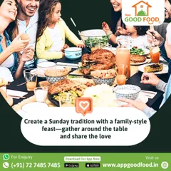 Create a new Sunday tradition with a family-style feast from us. Gather your loved ones around the table and share the love with a spread of our comforting homemade dishes.
