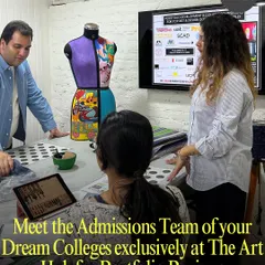 My students get the unique advantage of meeting admissions teams for portfolio reviews right here at The Art Hub. This direct feedback is crucial for tailoring applications and increasing acceptance chances.