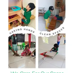 We care for our space together. Children take pride in sweeping, dusting, and organizing the classroom, learning that they are capable and valued members of our community. These acts of care build responsibility and respect for their environment.