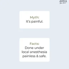 Myth: A hair transplant is a painful procedure. Fact: We perform the entire procedure under local anesthesia, which makes it painless and safe. Most patients report only minor discomfort during recovery.