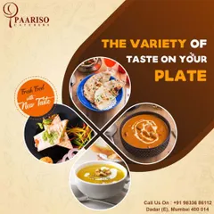 We pride ourselves on offering a variety of tastes on your plate. This collage illustrates our diverse menu, which includes soups, curries, and breads, ensuring there is something for every guest to enjoy.