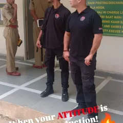 My team and I at a police station. Our work with law enforcement units keeps our skills sharp and our system grounded in reality. Your attitude and presence are your first line of defense.
