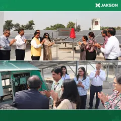 Our team and partners from the Indian Spinal Injuries Centre celebrate the inauguration of the new solar power system. This project will reduce carbon emissions by 94.5 tons annually, reinforcing the healthcare sector's resilience.