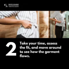 Thrifting Tip #2: Take your time in the fitting room. Assess the fit and move around to see how the garment flows on your body before you decide to purchase.