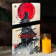Bringing the world of 'Ghost of Tsushima' to life on a PS5 console. This was a test of patience, working with acrylics on a new surface to create depth and texture. I'm so grateful to clients who trust my vision for these big, imaginative projects.