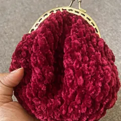 Another look at the velvet coin purse. It's the perfect accessory for a special occasion or to add a touch of luxury to your everyday.