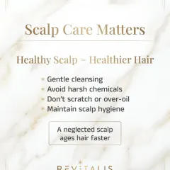 Your scalp care routine directly impacts hair aging. A neglected scalp ages hair faster. Gentle cleansing, avoiding harsh chemicals, and maintaining scalp hygiene are crucial steps to slow down premature greying.