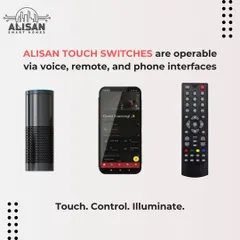 Touch. Control. Illuminate. Our smart products are designed to be operable via your preferred method, whether it's voice commands through Alexa, our dedicated mobile app, or a universal remote control.