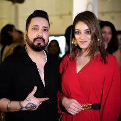 At a Diwali party with Mika Singh pahji. It's wonderful to connect with fellow artists off-stage as well.