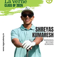 Congratulations to Shreyas Kumaresh, who will be joining the University of La Verne, Class of 2026. Our program prepares student-athletes for success in both golf and academics.
