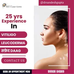 With 25 years of experience in treating Vitiligo, Leucoderma, and Safed Daag, I am here to provide expert guidance. You can book an appointment to start your journey towards healthier skin.