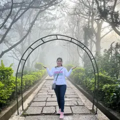 In the misty morning at Nandi Hills, Bengaluru. Nature is my biggest inspiration, and its beauty and peace often find their way into my dance routines.