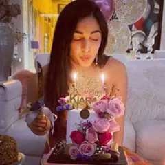 Wishing the radiant Kiara Advani a very happy birthday! I was so happy to create this floral-themed vegan and gluten-free cake for her special day.
