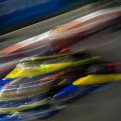 A blur of speed and color during the MECO FMSCI National Rotax Max Karting Championship. We push our Kart Republic chassis to the limit, showcasing the peak performance and racecraft we instill in every driver.