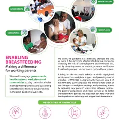 This infographic from World Breastfeeding Week 2023 highlights the importance of enabling breastfeeding for working parents. We believe that supporting a mother is a shared responsibility involving families, workplaces, communities, and health systems.