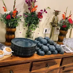 A sneak peek at our crockery and cutlery options. We have multiple themes and styles to choose from to match your event.