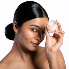 Skincare photography is all about texture and glow. Here, I've captured the creamy consistency of the product on the skin, using soft lighting to create a healthy, dewy look. The focus is on authenticity, showing real, beautiful skin that clients can connect with.