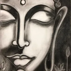 I am always amazed by the depth and focus my students can achieve. This charcoal sketch of Buddha was created by one of my older students, who patiently learned shading techniques to create this peaceful and powerful portrait. It shows how we build skills step by step in my charcoal drawing lessons.