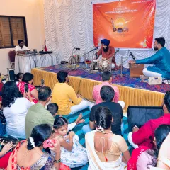 A view from the audience during my recent tabla solo at Ghatkopar Sangeet Vidyala in Mumbai. It's a joy to see people of all ages connecting with classical music.