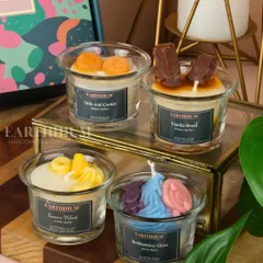 For when you need a little sweetness in your life. This set of four shot glass candles features my coziest dessert scents, from Milk & Cookie to Lemon Velvet, each one a tiny treat to lift your spirits.