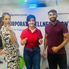 All smiles and positive vibes with the team at Marsh McLennan after their Corporate Wellness Month session. It's moments like these that make it all worthwhile.