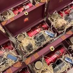 The Diwali madness in our studio. Here you can see dozens of our luxury trunk hampers being assembled and prepared for bulk delivery to our corporate clients.