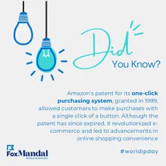 Amazon's patent for its one-click purchasing system, granted in 1999, revolutionized e-commerce. Though now expired, it stands as a landmark case in software patents.