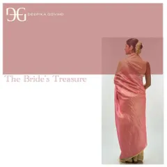 A view of the back, showing how the lightweight tissue fabric drapes gracefully over the shoulder.