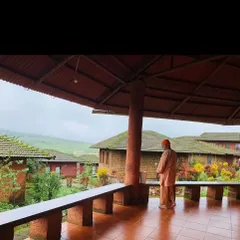 I often take time to contemplate the teachings while looking out over the peaceful landscape of the Amboli hills from the ashram veranda. This environment is conducive to deep reflection and study.