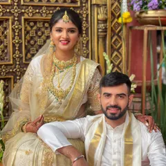 A beautiful portrait of the bride and groom. Her makeup is designed to be radiant and long lasting for the main wedding ceremony.