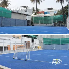 Our outdoor turf area allows us to take training to the field. This is where we work on sport-specific speed, agility, and conditioning drills in a real-world environment.