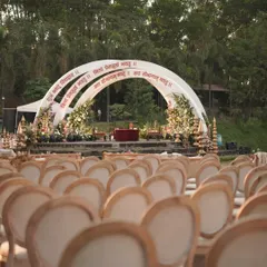 The view your guests will have as they await your arrival. Every element, from the chair styling to the aisle decor, is thoughtfully designed to build anticipation for the sacred ceremony.