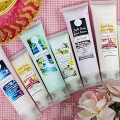 My ultra-light, nourishing body lotions will be available at my next market. They come in a variety of scents and are perfect for everyday hydration without feeling greasy.