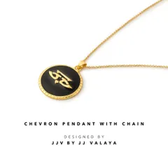 The Chevron Pendant with Chain, where legacy design meets mindful craftsmanship. This is a perfect piece for layering or wearing on its own for a touch of everyday sophistication.
