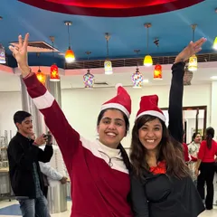 Spreading Christmas cheer the best way I know how, through dance. These smiles show just how much fun a themed workout can be, bringing colleagues together for a memorable holiday experience.