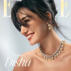 Creating the makeup for Disha Patani's digital cover of ELLE magazine. For a major editorial like this, the makeup needs to be flawless and expressive. I focused on a fresh, radiant look with a bold lip that perfectly matched the 'Effortlessly, Disha' theme.