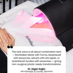 The future of aesthetics is combination technology. By pairing treatments like StarWalker with Forma or HydraFacial with exosomes, I can create non-surgical, photo-ready transformations tailored to each client.