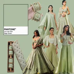 Sage green is a beautiful and harmonious color for weddings, representing nature and growth. It works wonderfully for a variety of skin tones and is perfect for creating an elegant, rustic, or outdoor wedding aesthetic.