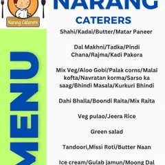 A clear look at our standard vegetarian menu. It lists our popular offerings like various paneer dishes, dals, seasonal vegetables, breads, and our famous desserts, making it easy for you to plan your event's food selection.