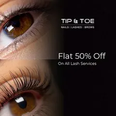 Look out for amazing deals on my services. This offer gives you a flat 50% off on all lash services, making it the perfect time to try something new.