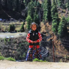 I met this little girl on a roadside in the hills of Himachal. Her traditional clothing and curious, innocent expression tell a story of childhood in the mountains, a beautiful and simple moment from my travels.