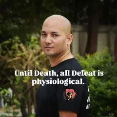 This is a core belief in the Kavach system. Physical setbacks are temporary, but the will to survive, the warrior spirit, is what truly determines victory. Your mind must refuse to be defeated.
