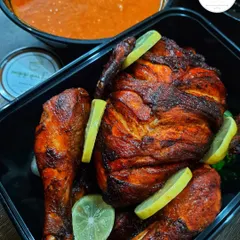 My NCF full chicken fry, served with a side of our signature spicy chutney. The chicken is juicy on the inside and perfectly crispy on the outside.