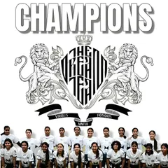 Officially the best in Delhi. A formal team poster celebrating our victory in the Football Delhi Women's Championship 2024-25.